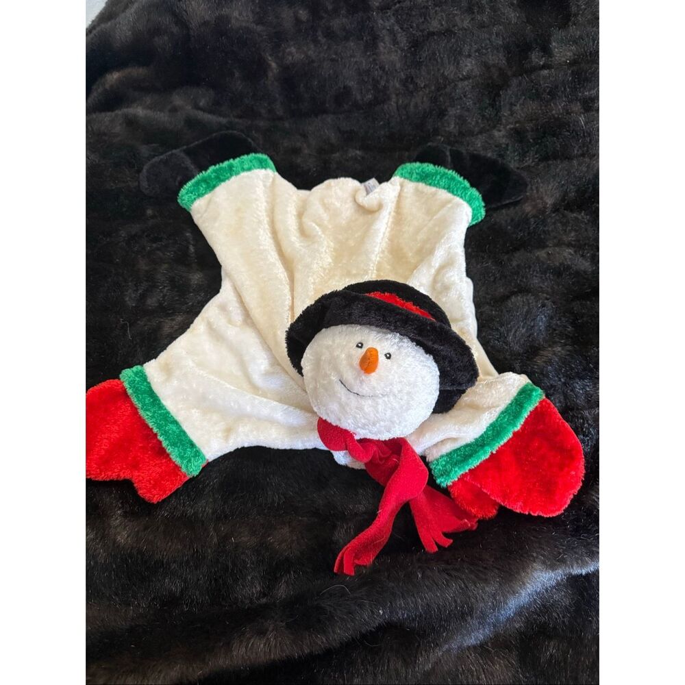 Baby Gund Comfy Cozy Snowman Soft Plush Security Blanket lovey